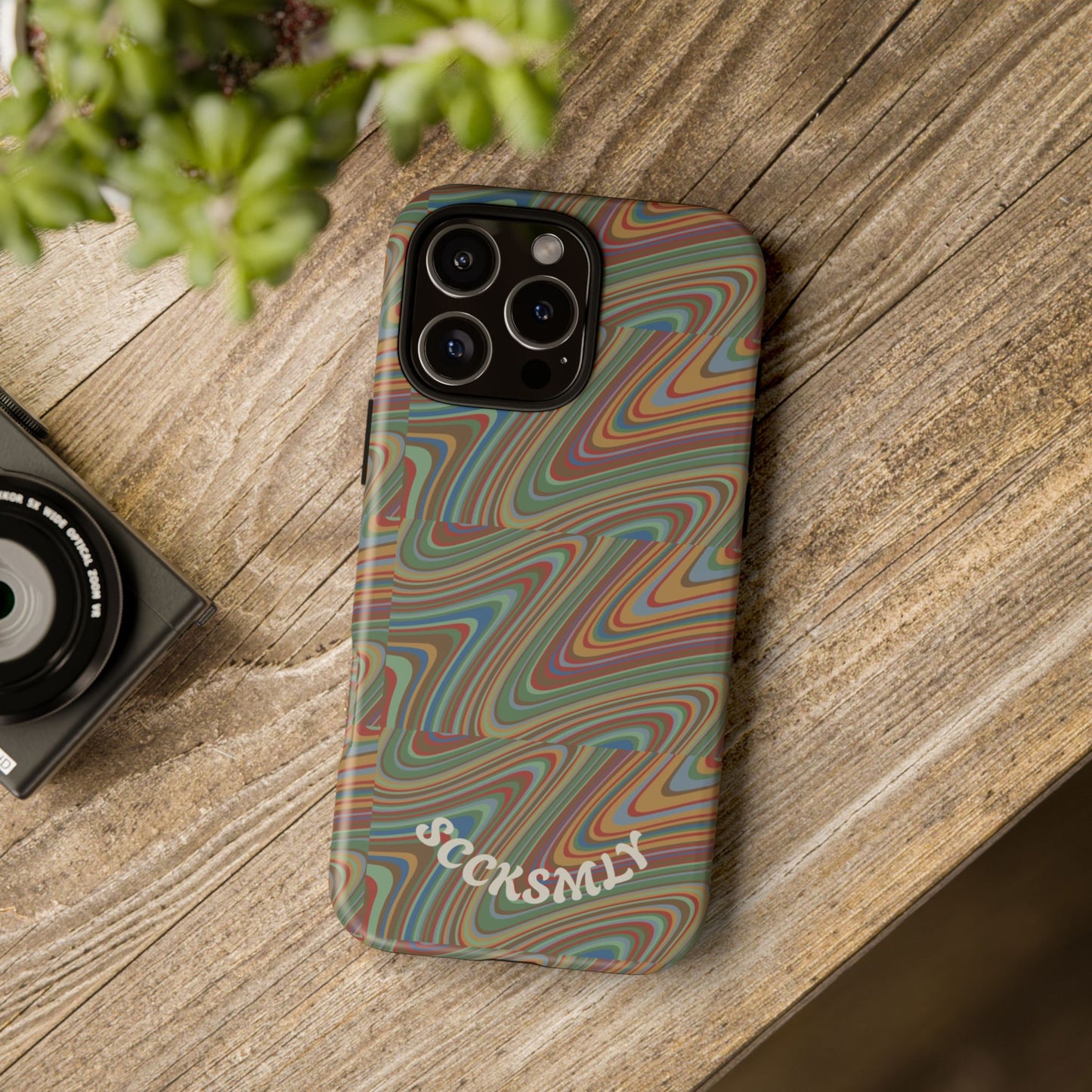 Earthly Waves Tough Phone Case for Apple