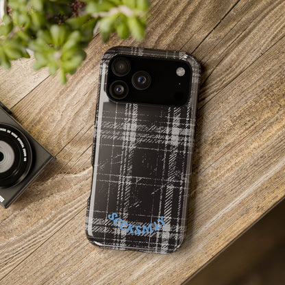 Smoky Grungy Plaid Phone Case for Apple