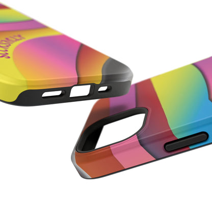 Modern Retro Rainbow Phone Case for Apple