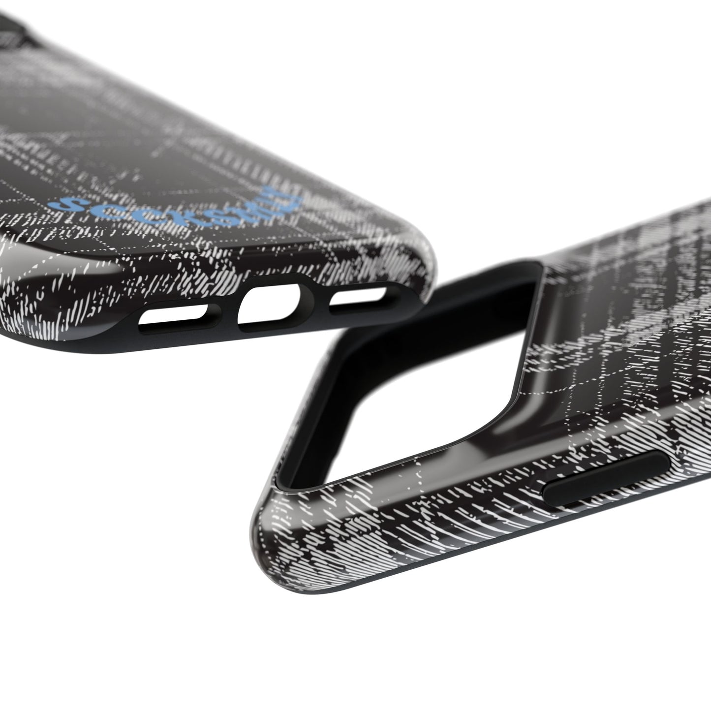 Smoky Grungy Plaid Phone Case for Apple