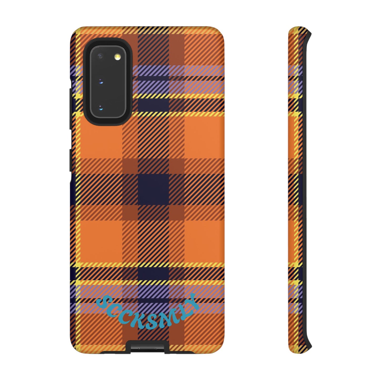 Orange Sickle Plaid Phone Case for Samsung