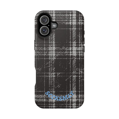 Smoky Grungy Plaid Phone Case for Apple