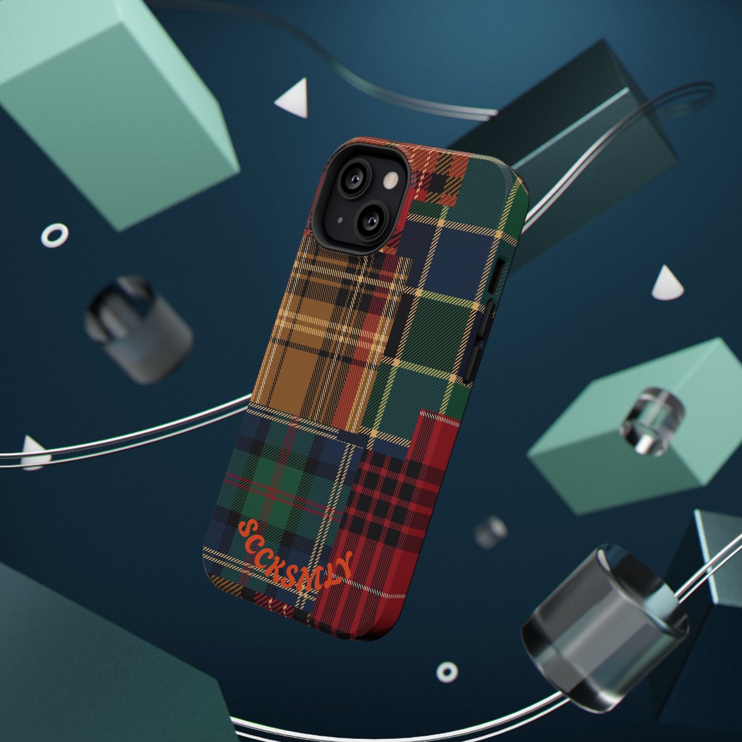 Heritage Hues Patchwork Tough Phone Case for Apple