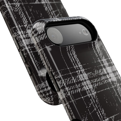 Smoky Grungy Plaid Phone Case for Apple