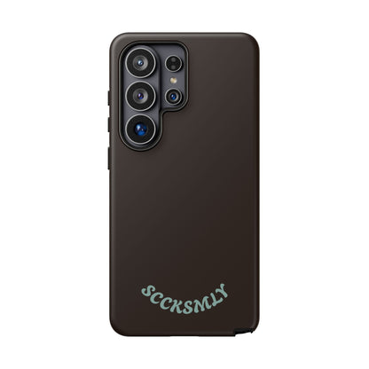 SOLID Espresso Mint Tough Phone Case for Samsung