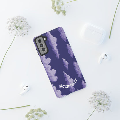 Lilac Pixel Cloud Tough Phone Case for Samsung