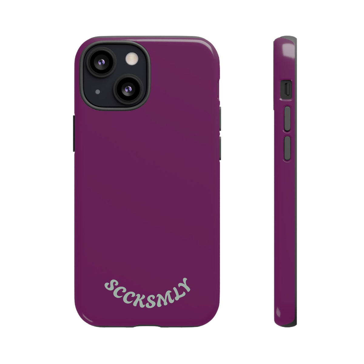 SOLID Amethyst Matte Tough Phone Case for Apple