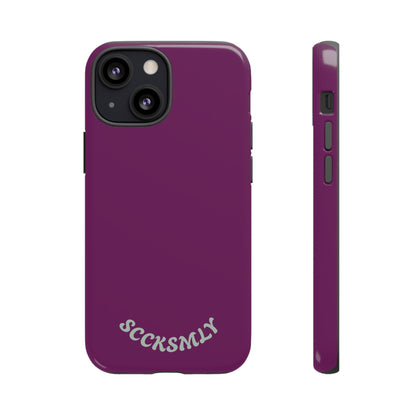SOLID Amethyst Matte Tough Phone Case for Apple