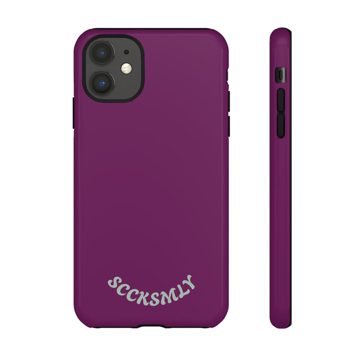 SOLID Amethyst Matte Tough Phone Case for Apple