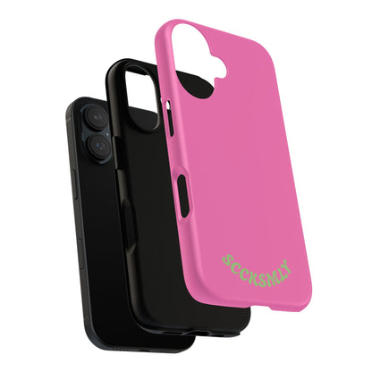 SOLID Sweet Static Pink Tough Case for Apple