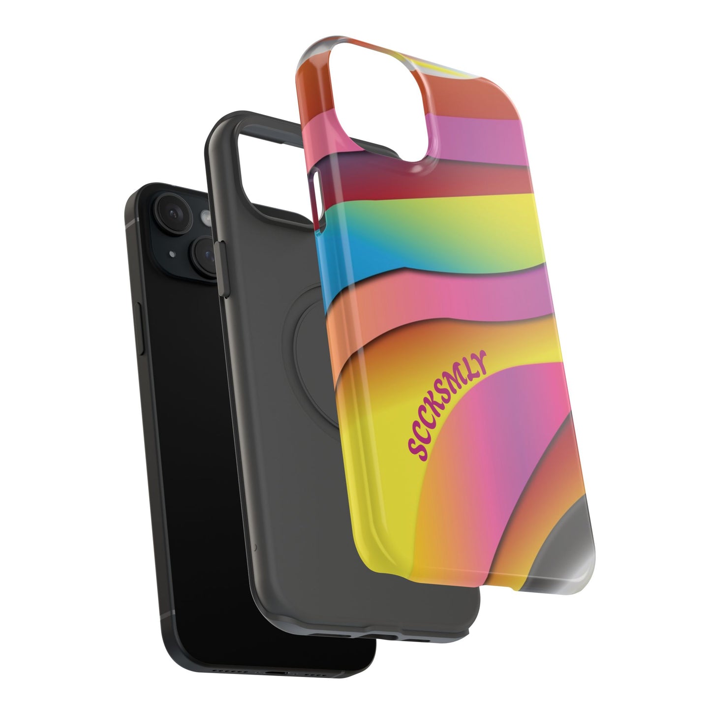 Modern Retro Rainbow Phone Case for "IOS or Apple"
