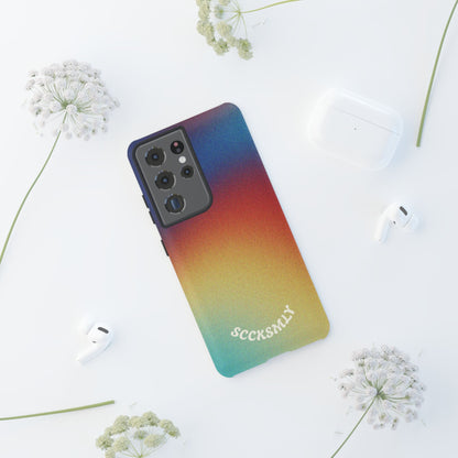 Faded Sunset Aura Tough Phone Case for Samsung