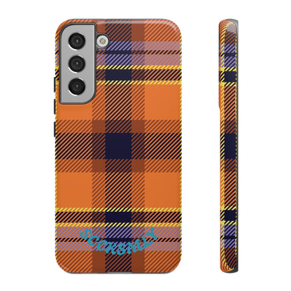 Orange Sickle Plaid Phone Case for Samsung