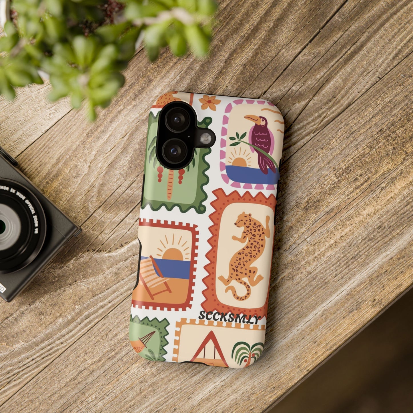 Tropical Print Phone Case for Apple