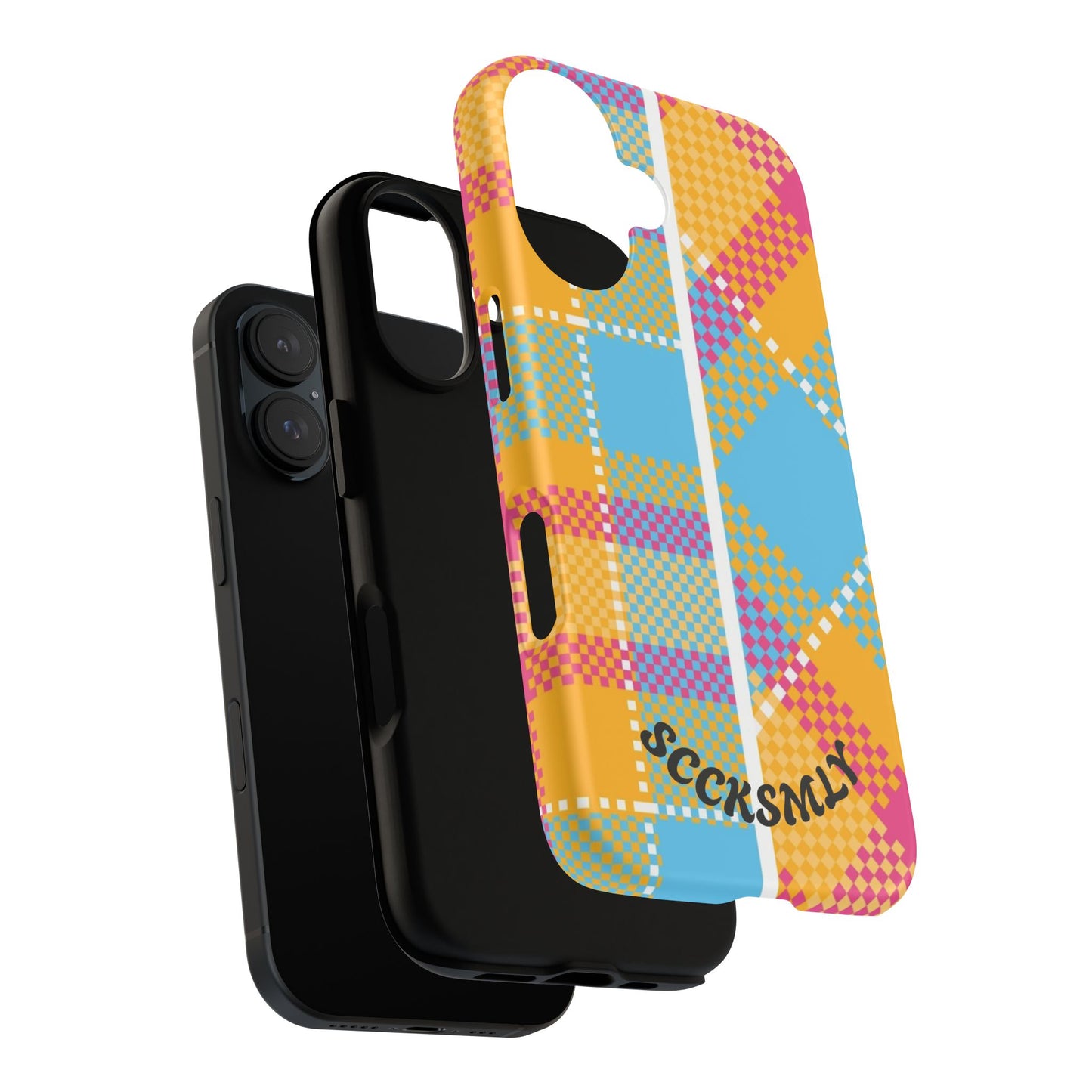 Pattern Punch Phone Case for Apple