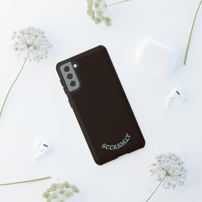 SOLID Espresso Mint Tough Phone Case for Samsung