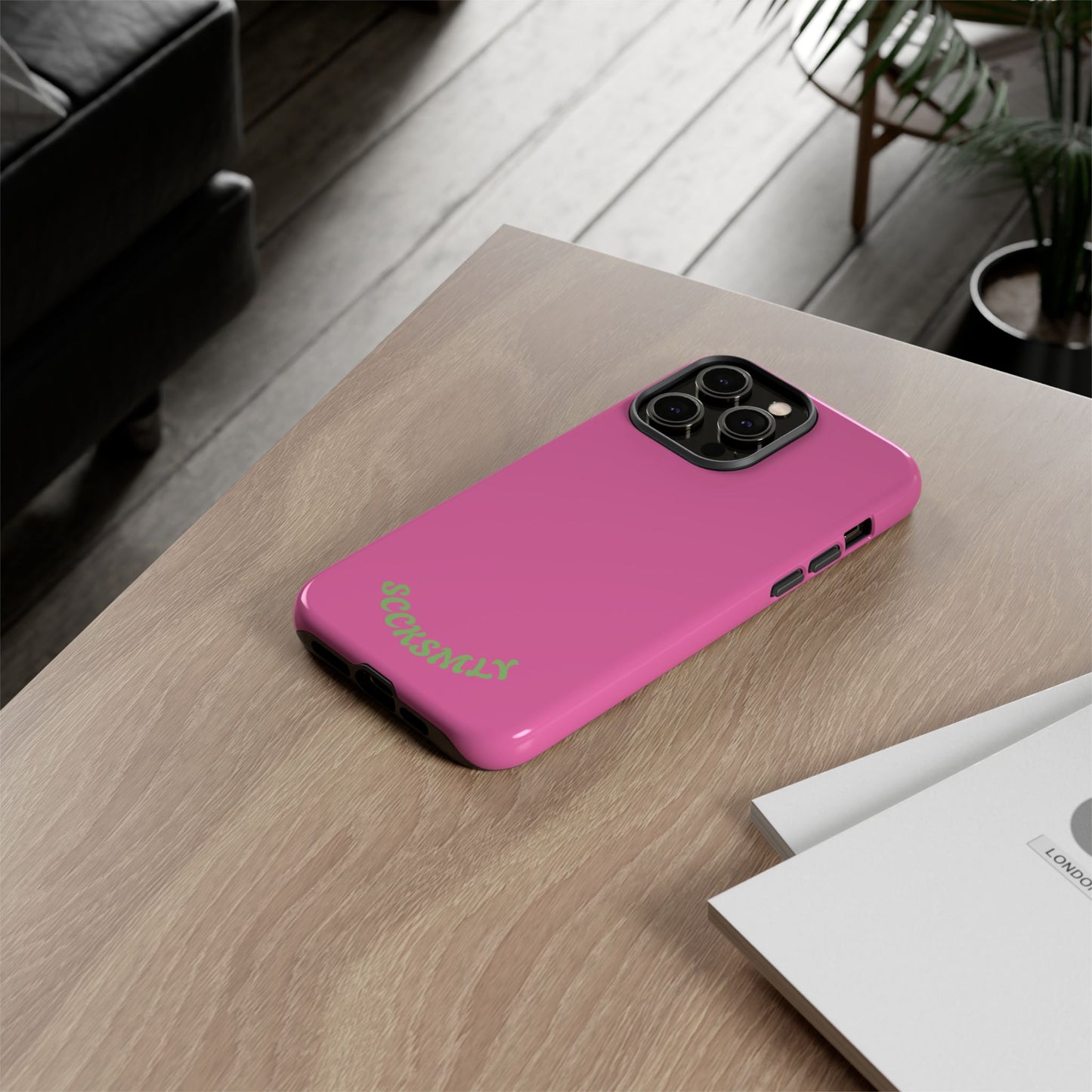 SOLID Sweet Static Pink Tough Case for Apple