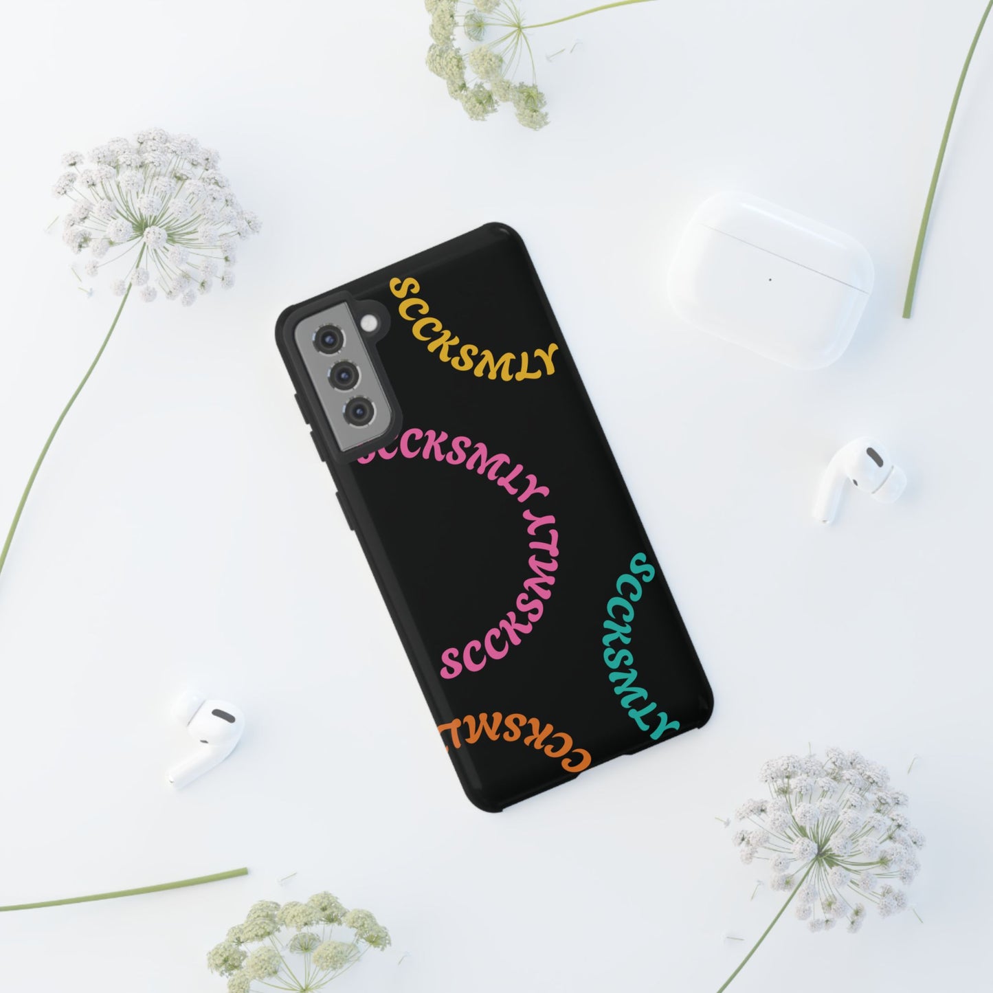 Y2K Wavy Script Tough Case for Samsung