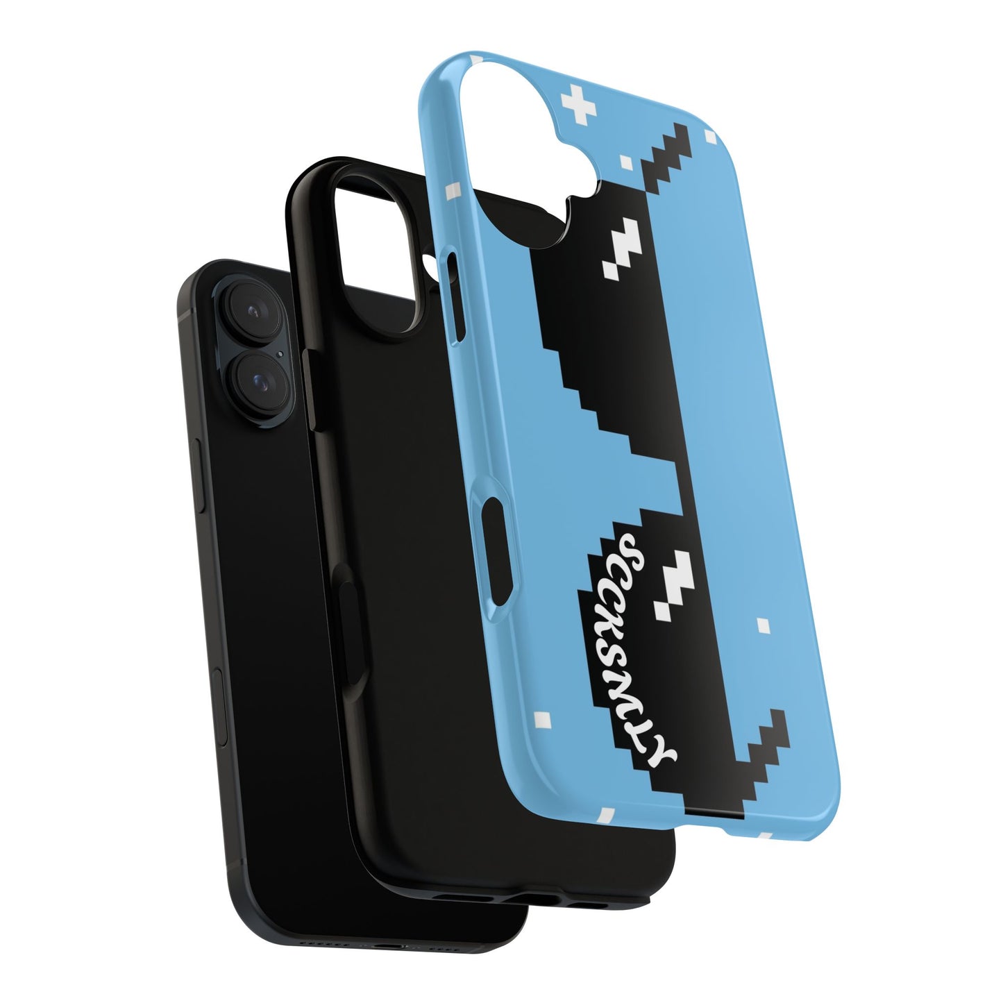 Pixel Glass Tough Phone Case for Apple