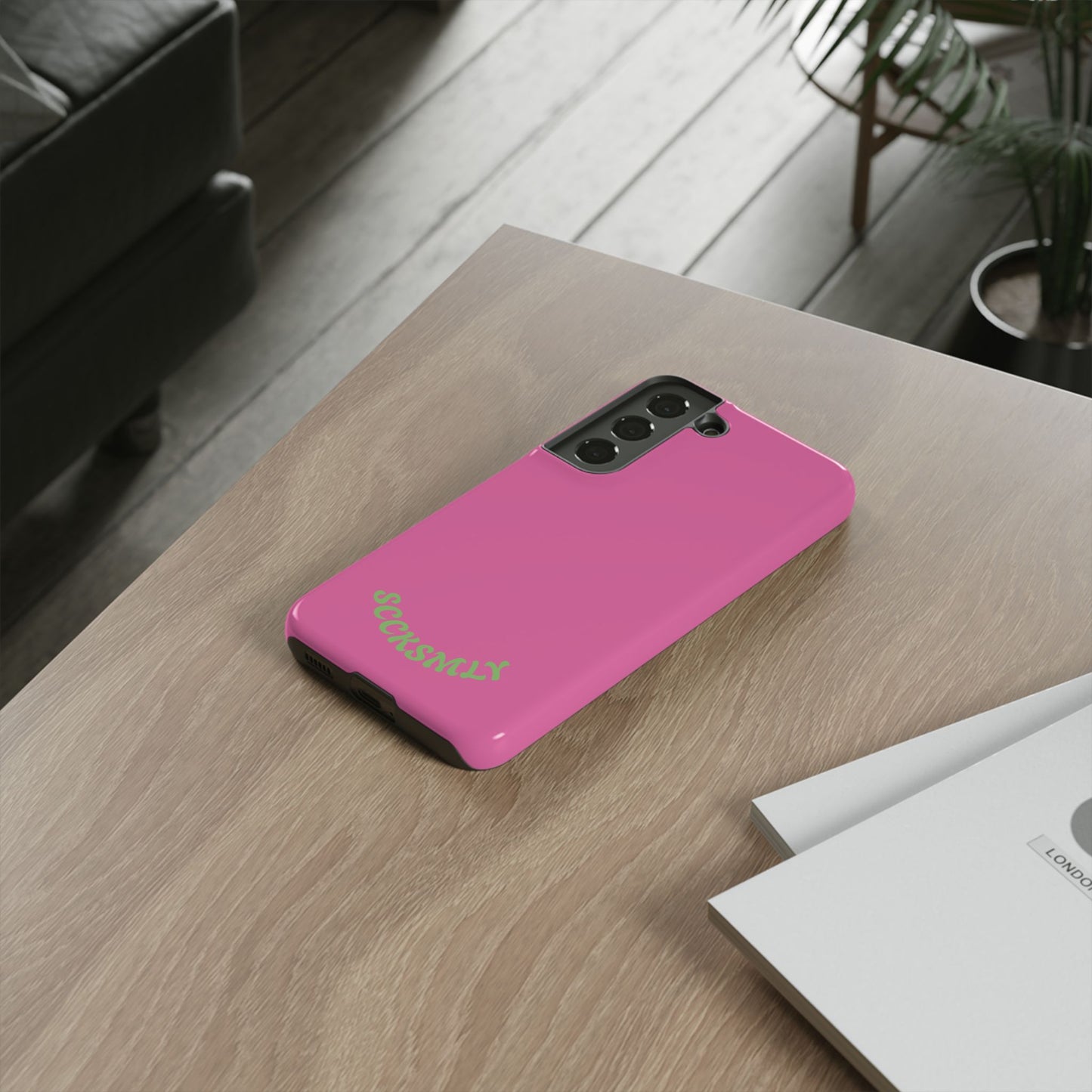 SOLID Sweet Static Pink Tough Case for Samsung