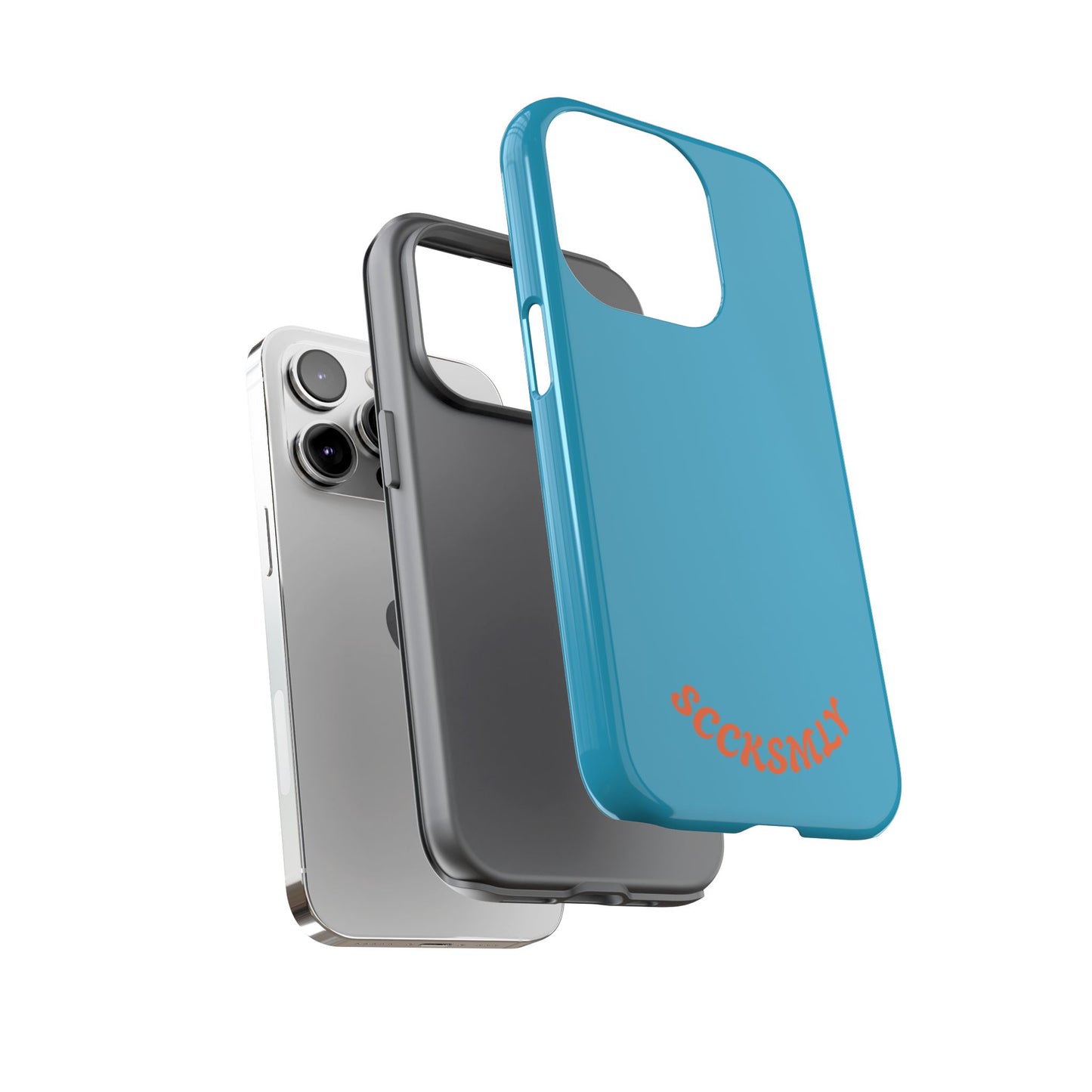 SOLID Blue Spook Tough Case for Apple