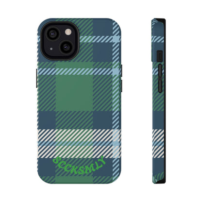 Earth and Sky Plaid Phone Case for Apple