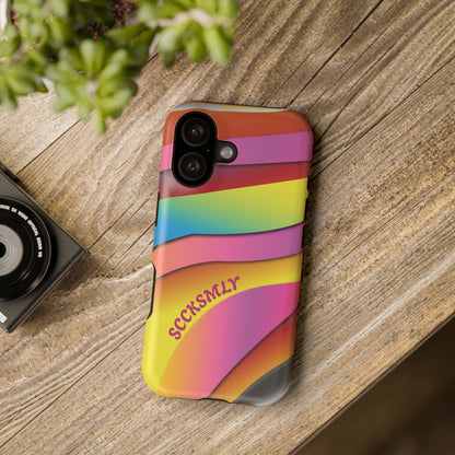 Modern Retro Rainbow Phone Case for Apple