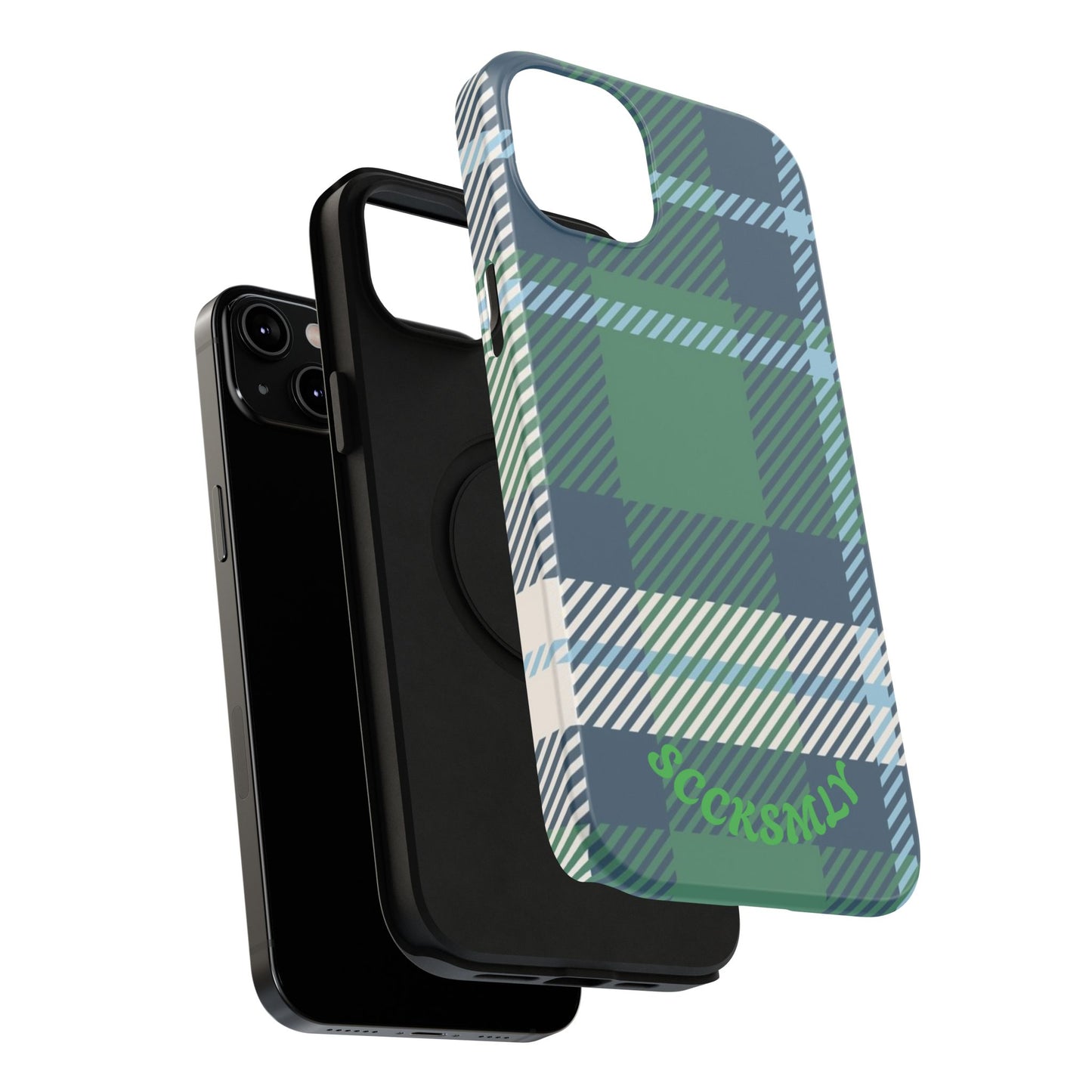 Earth and Sky Plaid Phone Case for Apple