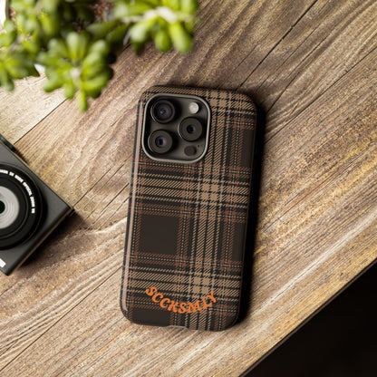 Brown Bread Plaid Tough Phone Case for Apple