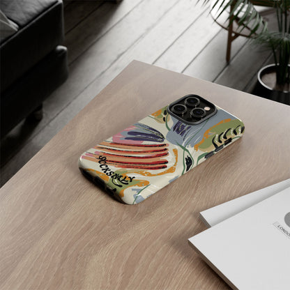 Botanical Strokes Palette Tough Phone Case for Apple