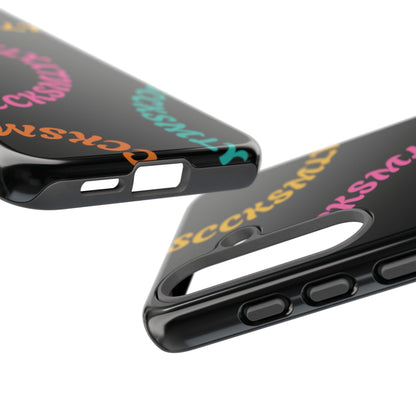 Y2K Wavy Script Tough Case for Samsung