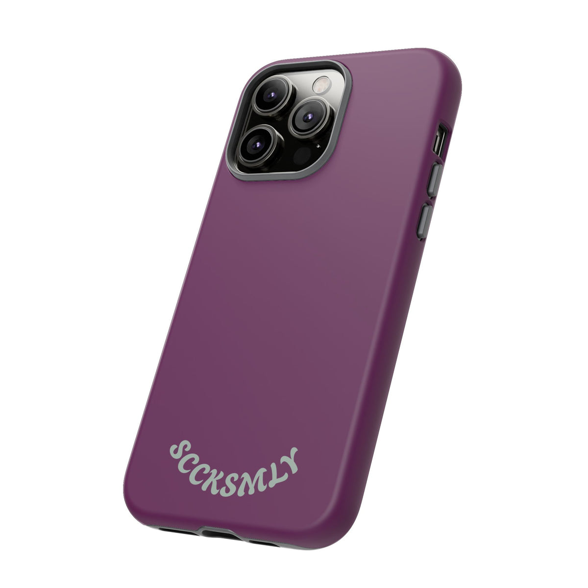 SOLID Amethyst Matte Tough Phone Case for Apple