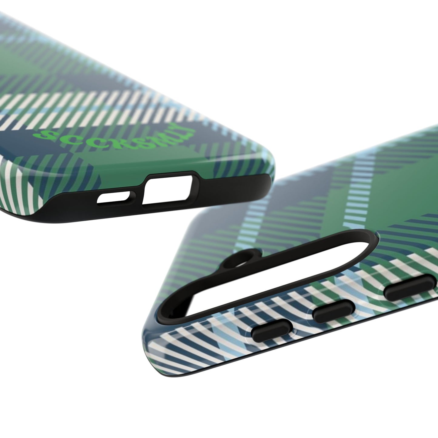 Earth and Sky Plaid Tough Phone Case for Samsung