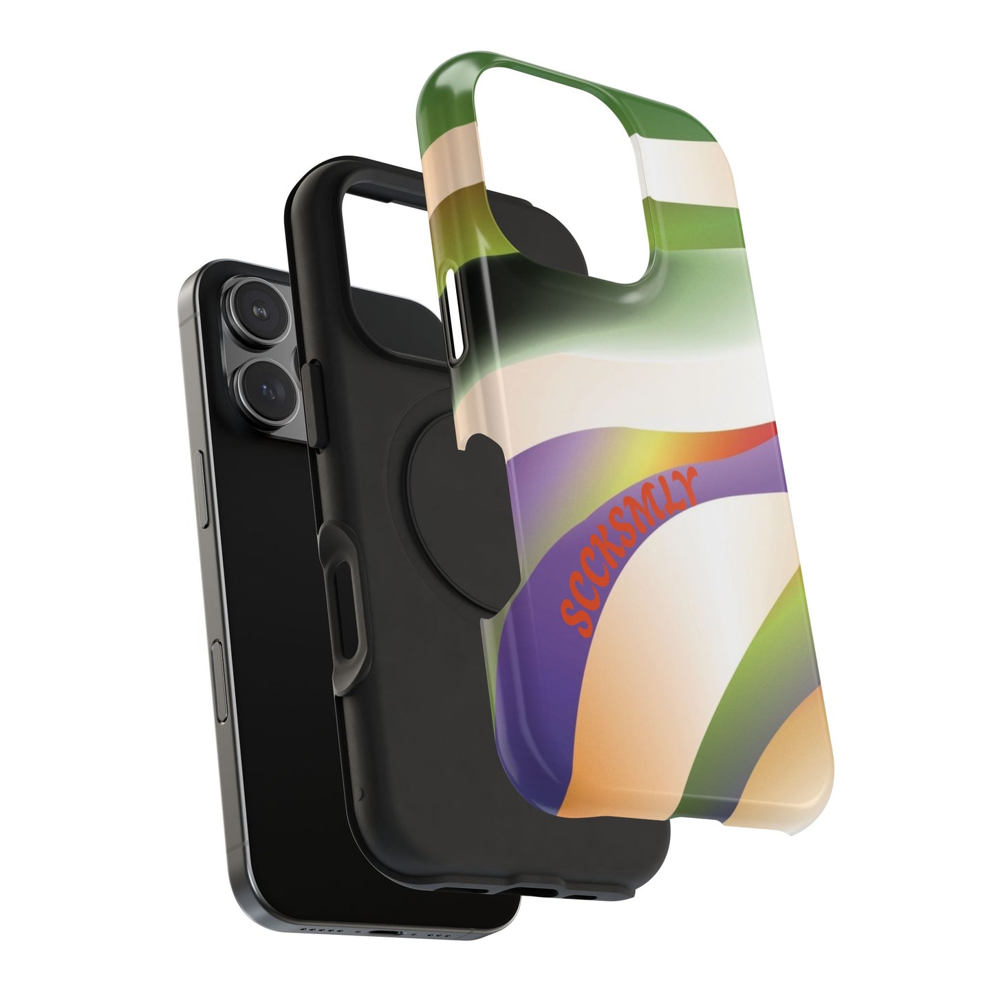 Green Waves Phone Case for Apple