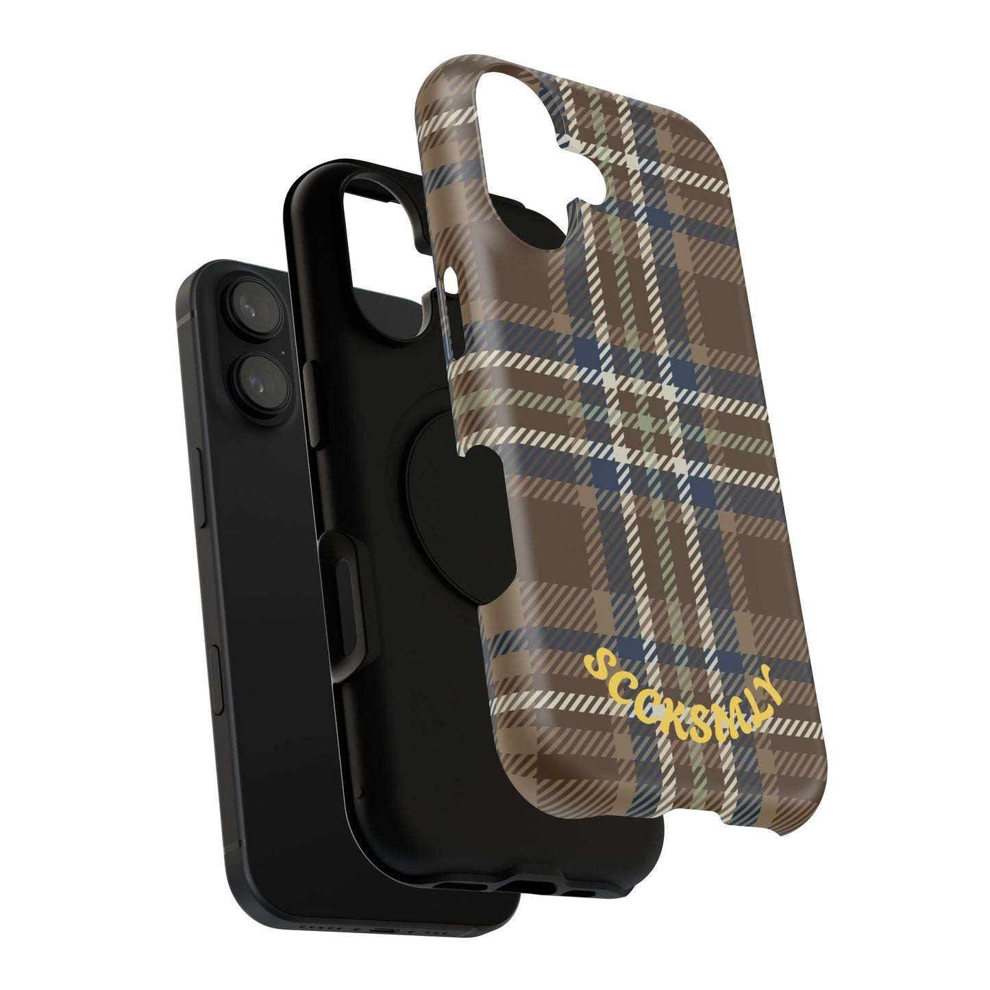 Earth and Sky Plaid Phone Case for Apple