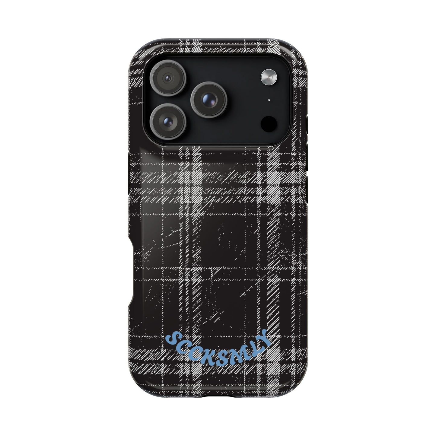 Smoky Grungy Plaid Phone Case for Apple