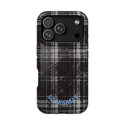 Smoky Grungy Plaid Phone Case for Apple