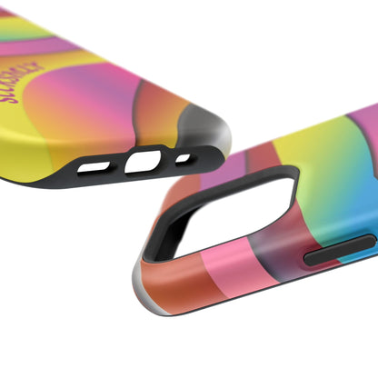 Modern Retro Rainbow Phone Case for Apple