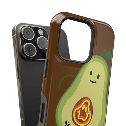 Playful Vegan Avocado Tough Phone Case Apple