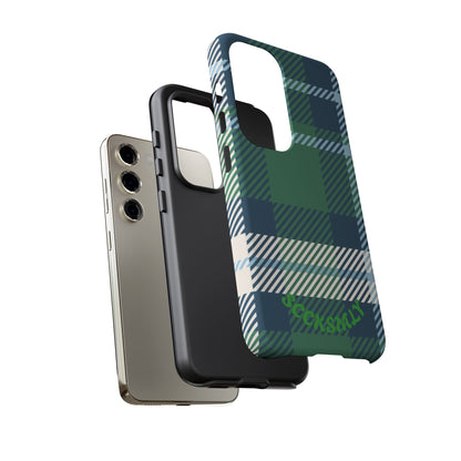 Earth and Sky Plaid Tough Phone Case for Samsung