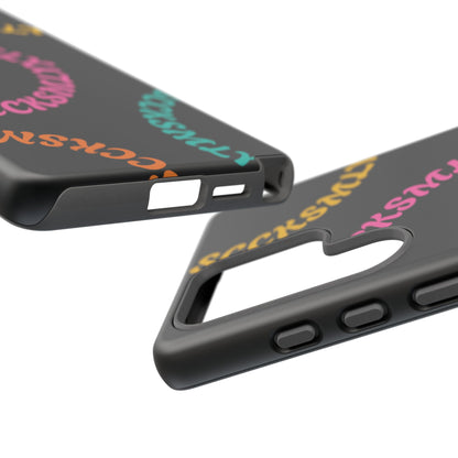 Y2K Wavy Script Tough Case for Samsung