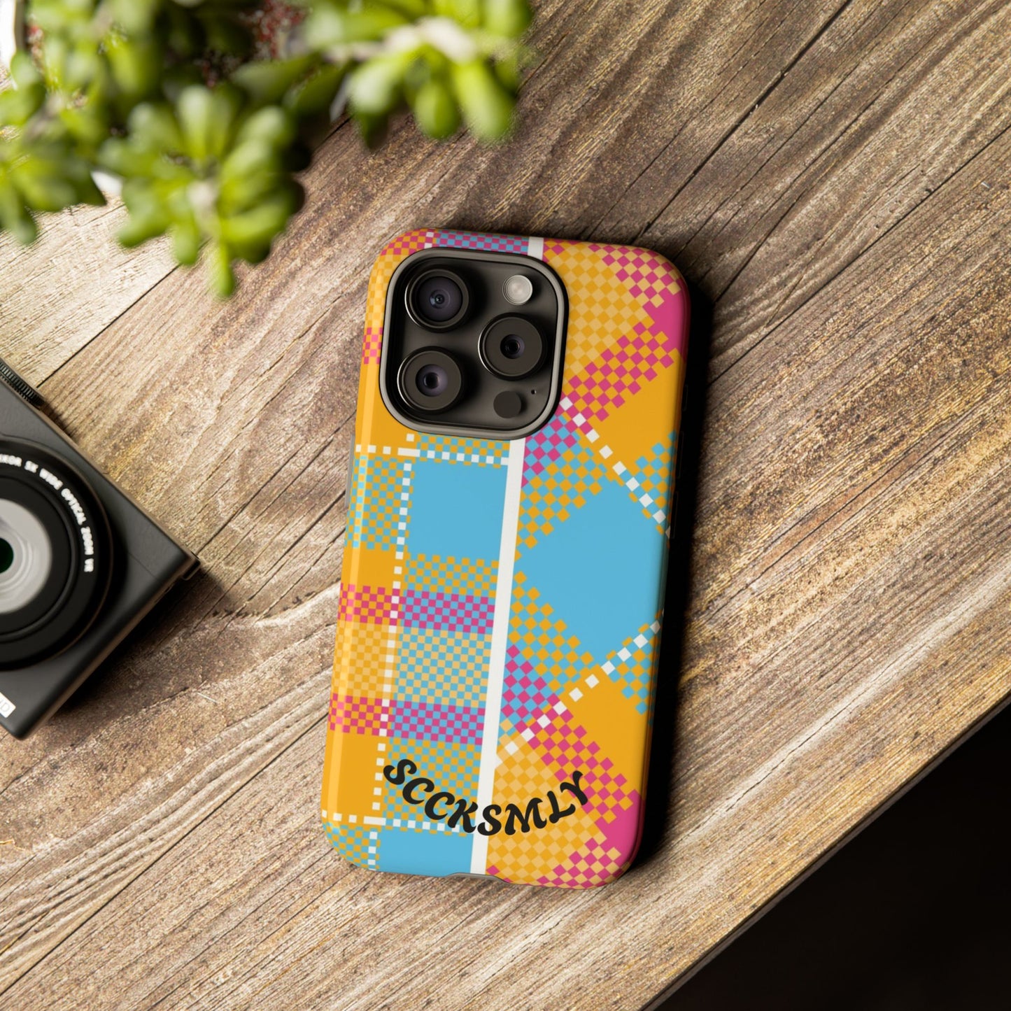 Pattern Punch Phone Case for Apple