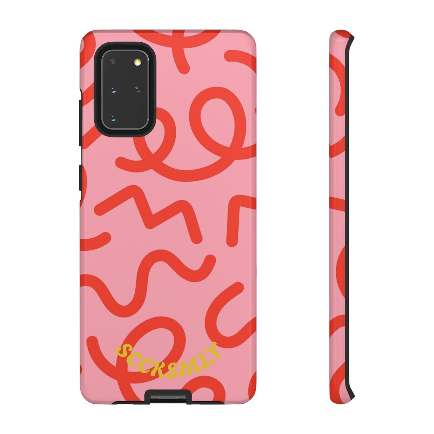 Red Candy Swirls Tough Phone Case for Samsung