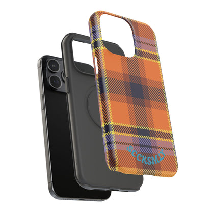 Orange Sickle Plaid  Phone Case for Apple