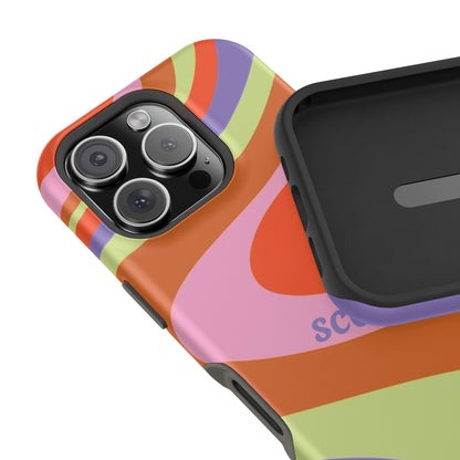 Curvy Swirl Phone Case for Apple