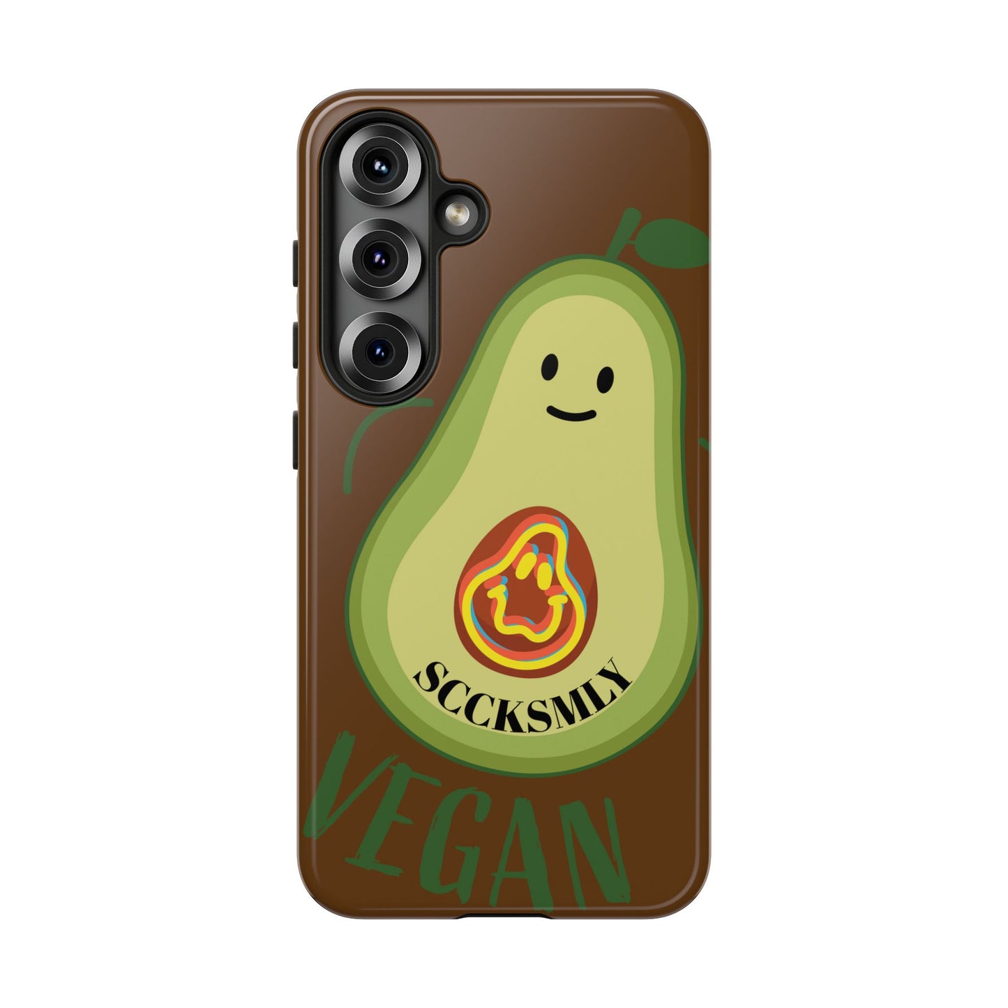 Playful Vegan Avocado Phone Case for Samsung