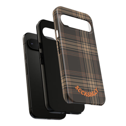 Brown Bread Plaid Tough Phone Case for Google Pixel