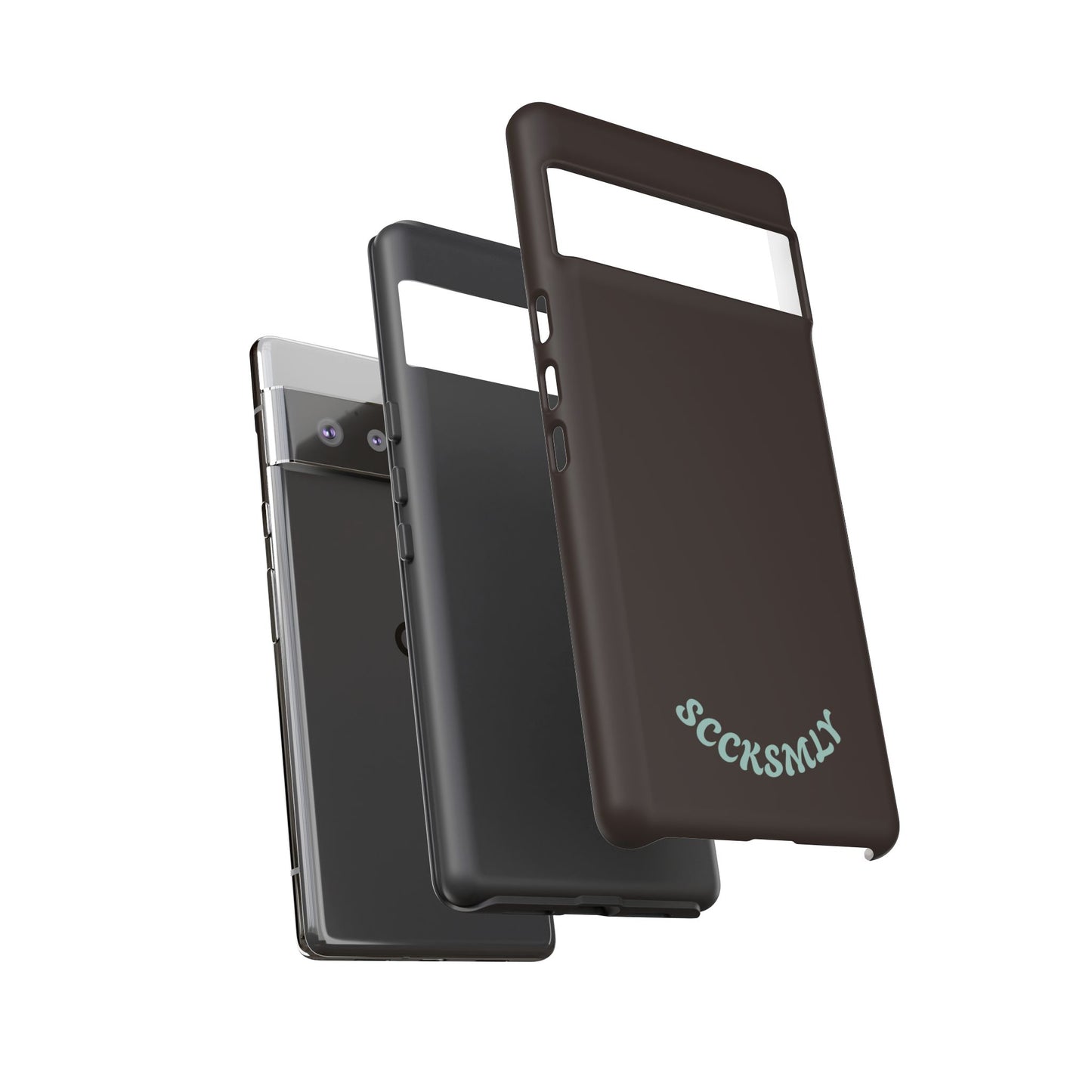 SOLID Espresso Mint Tough Phone Case for Google Pixel
