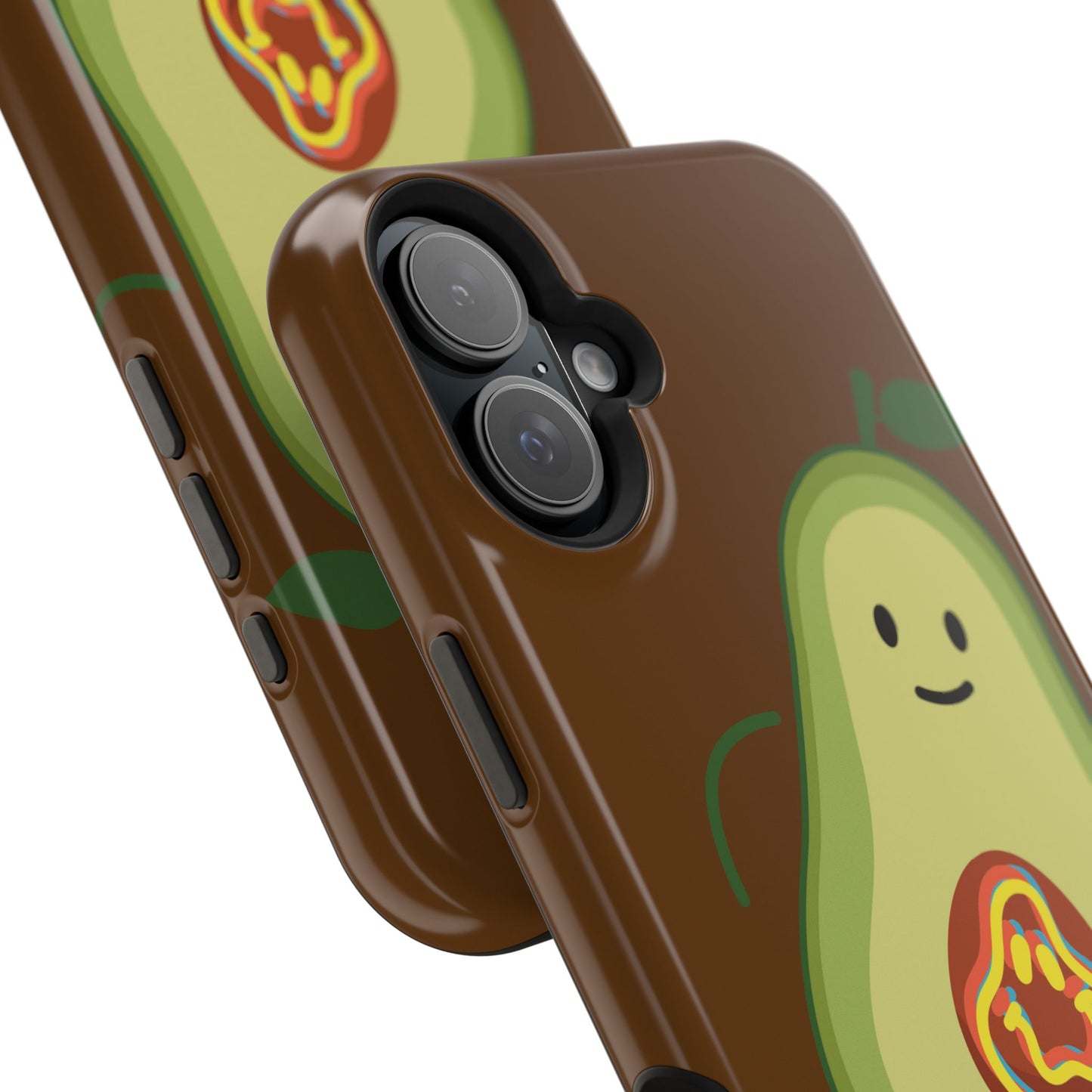 "IOS or Apple" Playful Vegan Avocado Phone Case - Tough, Durable Protection with a Fun Design