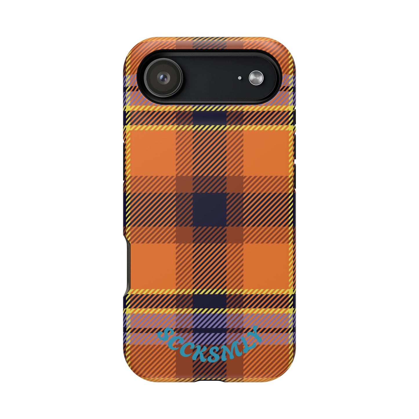 Orange Sickle Plaid  Phone Case for Apple